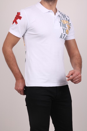 Футболка с воротником-поло из ткани пике