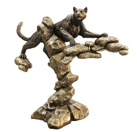 Пума на камнях