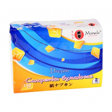Салфетки бумажные Maneki "Dream"