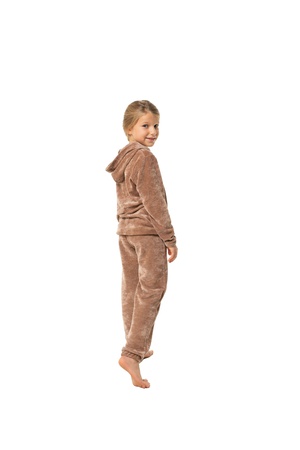 Спортивный костюм из вязаного велюра карамель Yumster YG.21.42.006