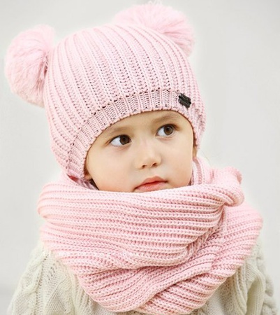 Çocuk seti şapka + snood (kelepçe)