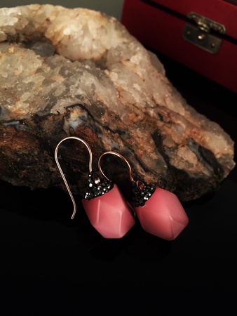 Серьги из натурального камня ручной работы