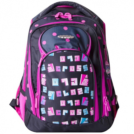 Рюкзак G15-8 Цвет: черно-розовый