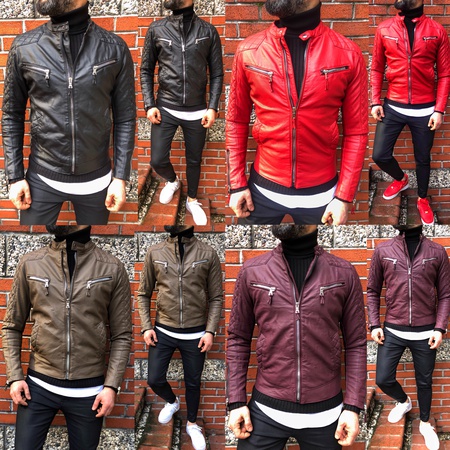 iga модные мужские сезонные пальто из искусственной кожи (стиль Дэвида Бекхэма)