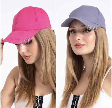 piercingli yazlık şapka