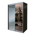 Sliding wardrobe ALEF printing on glass and mirror