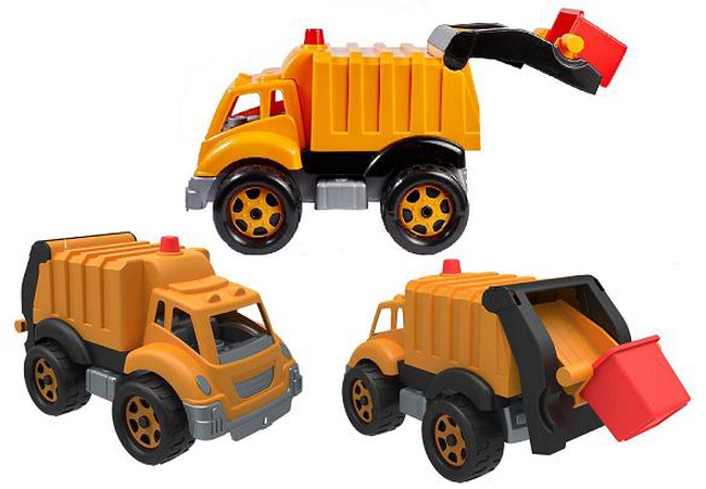 Машина Мусоровоз с функцион. контейнером (6шт)