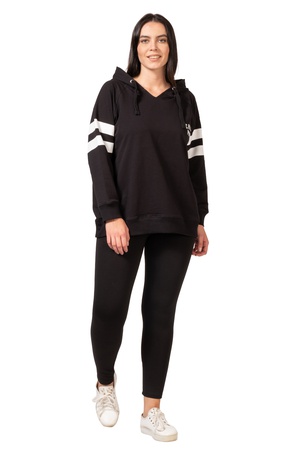 Büyük Beden Baskı Detaylı Sweatshirt