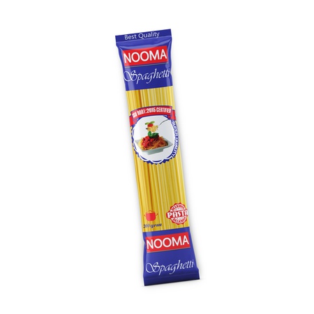 Macaroni, Pasta spaghetti, 200 gm, Nooma brand, 100% wheat flour