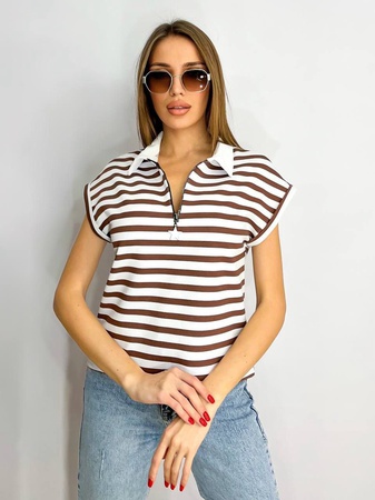 Gestreiftes Poloshirt