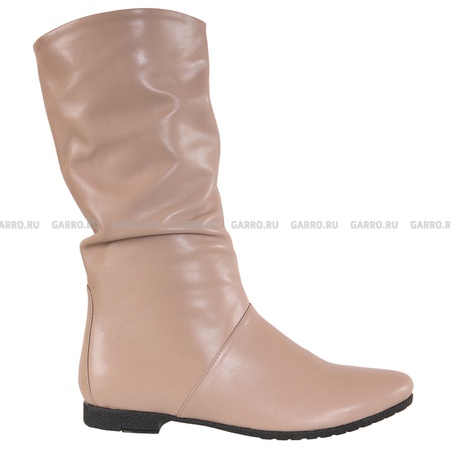 сапоги 522 бежевые, натуральная кожа