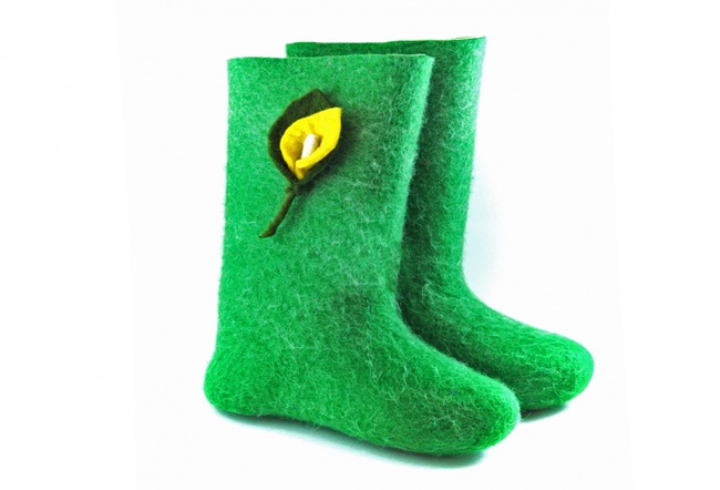 Boyalı keçe çizmeler &quot;Güneş&quot;