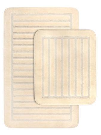 Set of bath and toilet mats