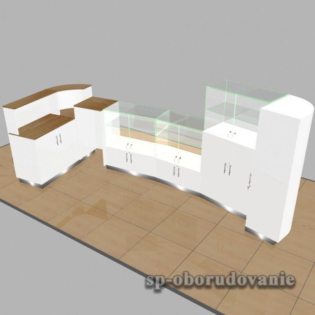 Павильон пристенный из лдсп стекла и пластика