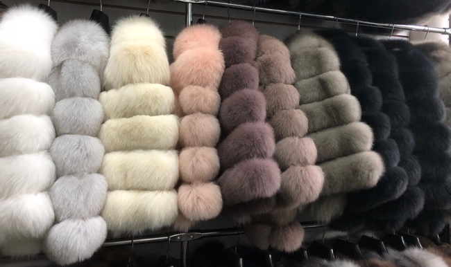 Шубы и жилетки из меха песца оптом от производителя с доставкой по РФ