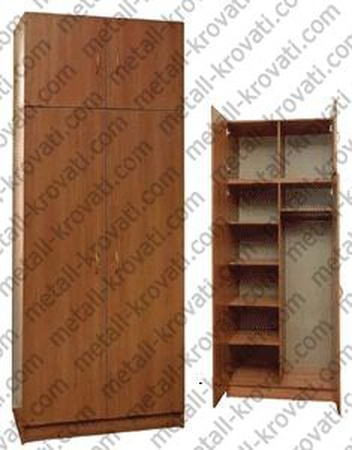 Шкаф 2-створчатый для одежды с антресолью, из ДСП, комбинированный ‘ШК-4’