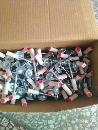 Powder-Actuated Drive Pins – Zinc-Plated Steel Fasteners for Insulation Boards