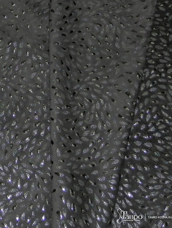 Замша с принтом "Капли"