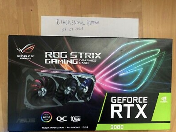 ASUS ROG STRIX OC RTX 3080 10GB GDDR 6X Graphics Card/Graphics Card