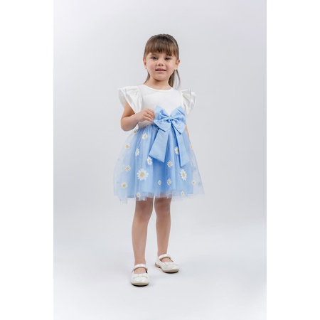 Toptan çiçek tül bebek kızı elbisesi