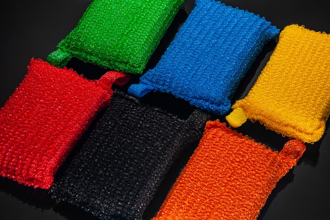 Банные мочалки из полипропиленовой нити