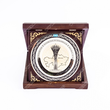 Плакетка настольная "Виды города Алматы - Казахстан"