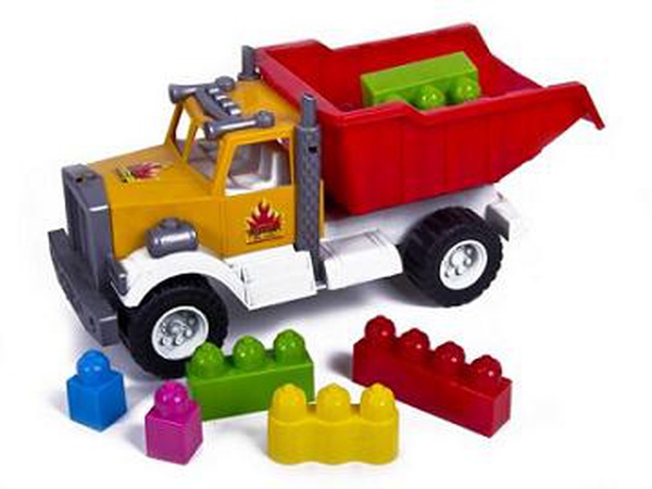 Машинка "Грузовик с конструктором" (9шт)
