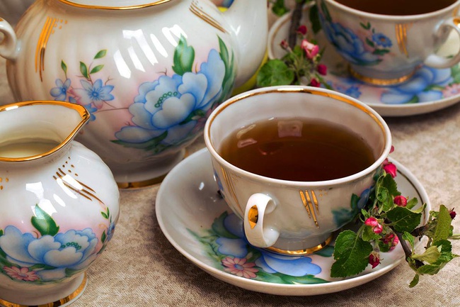 Сервиз чайный 15 предм. Голубая роза Сатсума