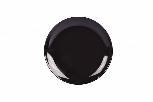 Тарелка ЧЁРНЫЙ ГЛЯНЕЦ (ГЛАДКИЙ КРАЙ)
