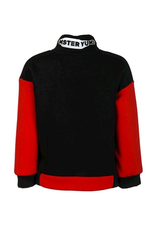 Свитшот черно-красный с тесьмой Yumster YC.02.09.001