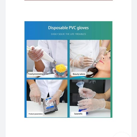 Nitrile and vinyl gloves