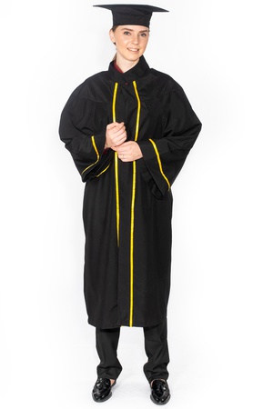Üniversite akademik doktora kıyafeti ve mezuniyet cübbesi/elbisesi
