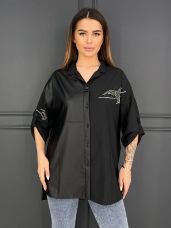 Женская рубашка#391-ласточка