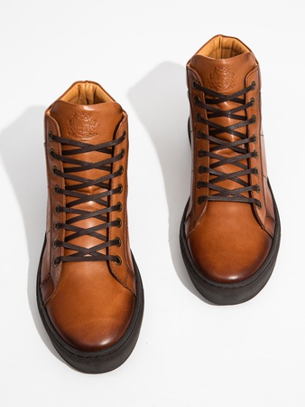 Кожаные кеды / кроссовки ручной работы из 100% итальянской кожи PHILIPPE ANDERS LONDON