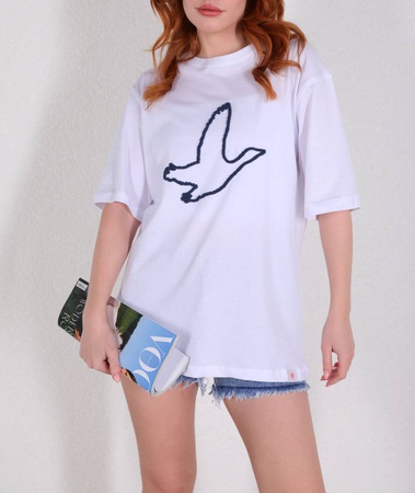 Baskılı kadın tişörtü