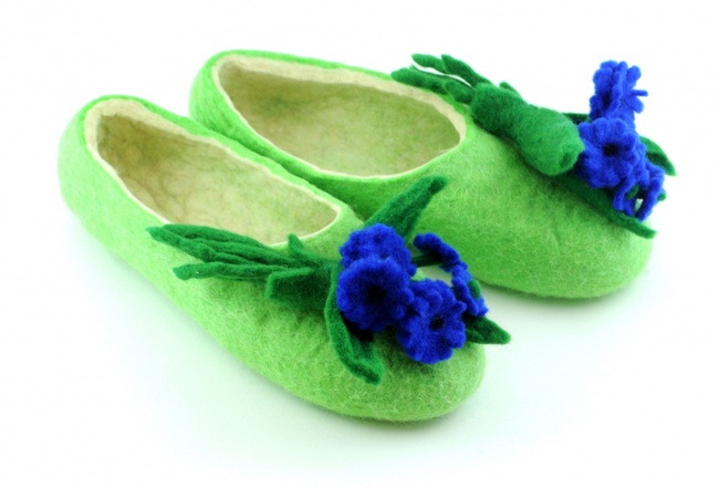 Slippers for women "Cornflower"