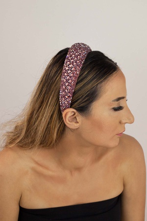 Бижутерия Крест ручной работы Кристалл Бусины Бархат Корона Сирень