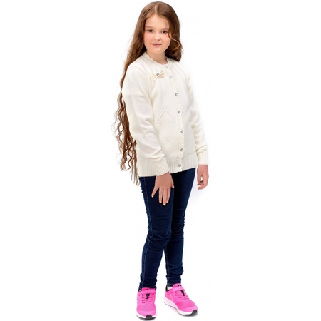 Kızlar için hırka Constellation beyaz