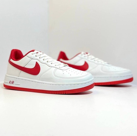 Nike Air Force 1 белый красный