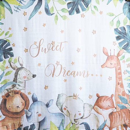 100% Organic Cotton Muslin Swaddle GOTS Certified