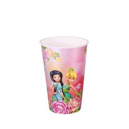 Стакан "Феи -Дисней" с крышкой и трубочкой 0,5л.