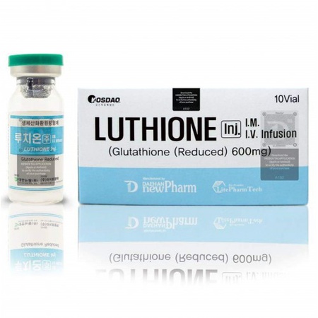 Luthione глутатион 600/1200 мг обладает анти пигментными свойствами