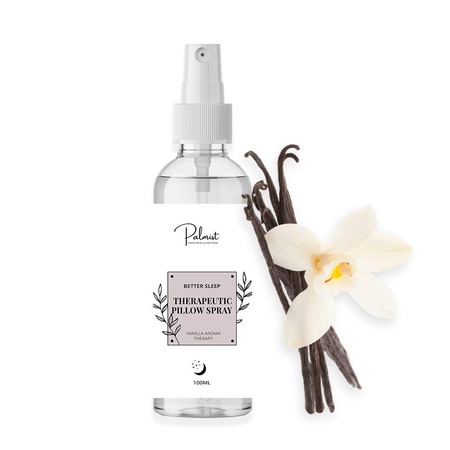 Palmist Therapeutic Pillow Spray 100ml for Sound and Effortless Sleep with Herbal Blends of Basil, Aloe Vera and Mint