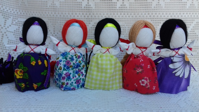 Handmade. Женский оберег "На счастье" Кукла-мотанка. Подарок.