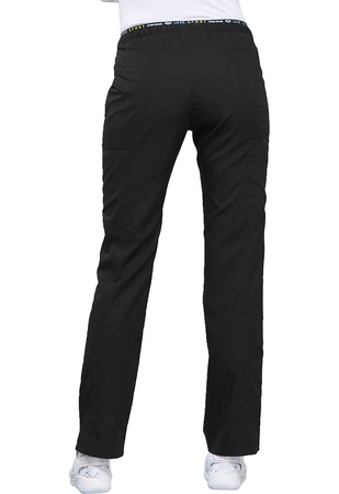 Брюки женские медицинские Cherokee Luxe Sport Mid Rise Straight Leg Pull-on Pant in Black CK003 BLKV