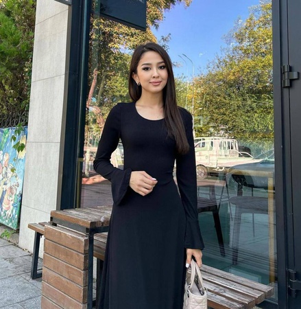 Платье женское базовое из лапши