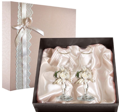 НАБОР СВАДЕБНЫХ БОКАЛОВ РЕТРО №5