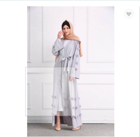 Yüksek kaliteli abaya moda açık ön uzun kollu müslüman kadınlar günlük elbise