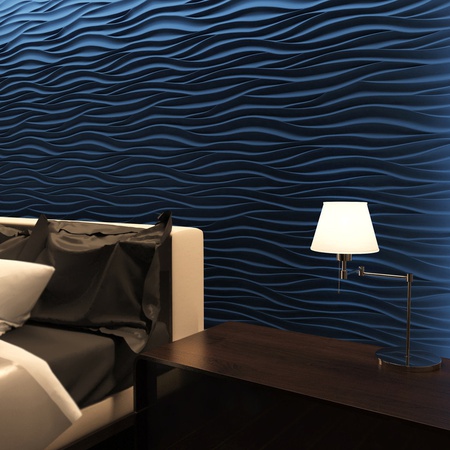 Гипсовая декоративная 3d панель «Волна»