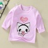 Children's bottoming shirt pure cotton t shirt spring and autumn new baby cartoon top boys and girls single baby long sleeves